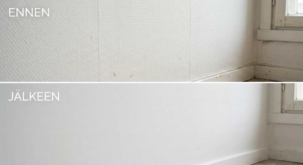 Lasikuitutapetin ylitasoitus - Järkevämpi valinta tapetin poistolle