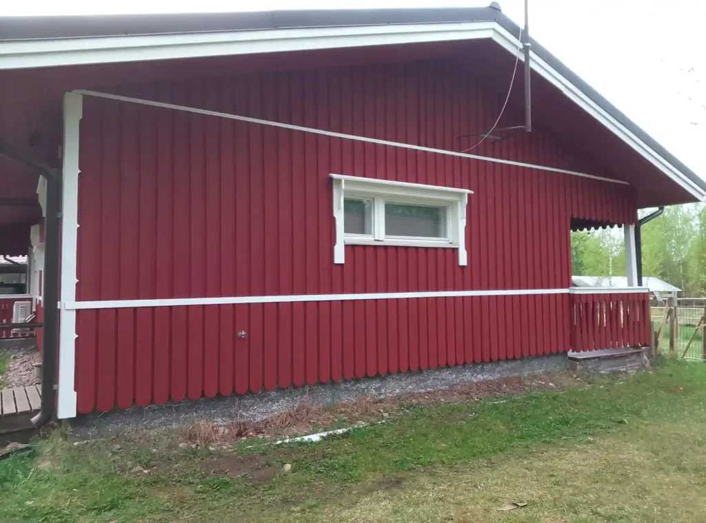 talon huoltomaalaus punamulta